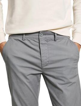 Pepe Jeans Pantalón Chino popelín fit sllim gris
