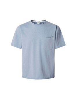 Pepe Jeans Camiseta bolsillo azul hombre