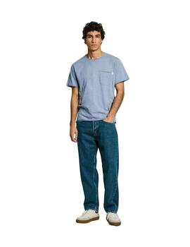 Pepe Jeans Camiseta bolsillo azul hombre
