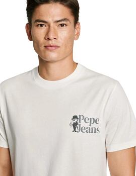 Pepe Jeans Camiseta blanca hombre