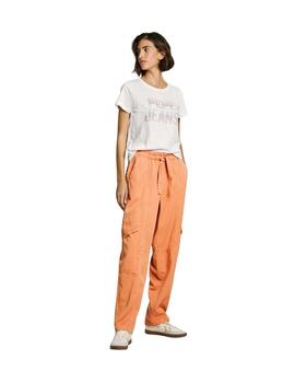 Pepe Jeans Pantalones cargo naranja Hadda