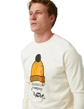 Altonadock Sudadera Crudo dibujo gorro