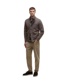 Barbour Cárdigan Marrón cremallera y botones