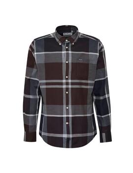 Barbour Camisa Dunoon Tartan Azul y marrón