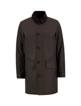 Barbour Chaqueta Wax Mac Marrón oscuro