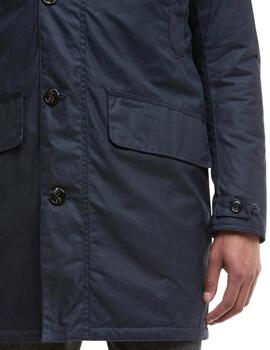Barbour Chaqueta Wax Mac Azul marino