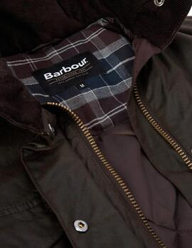 Barbour Chaqueta Winter Sapper Wax Marrón oscuro