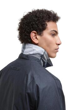 Barbour Chaqueta Lorden Wax Mac Azul marino