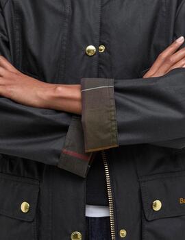 Barbour Chaqueta Modern Beadnell Wax Negro