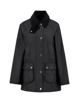 Barbour Chaqueta Modern Beadnell Wax Negro