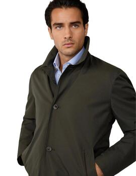 Hackett Abrigo Belgravia Verde oscuro
