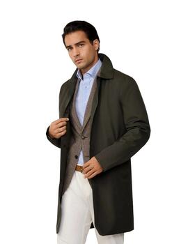 Hackett Abrigo Belgravia Verde oscuro