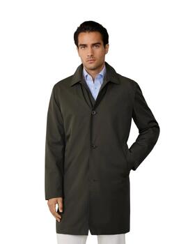 Hackett Abrigo Belgravia Verde oscuro