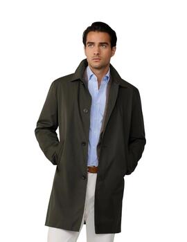 Hackett Abrigo Belgravia Verde oscuro