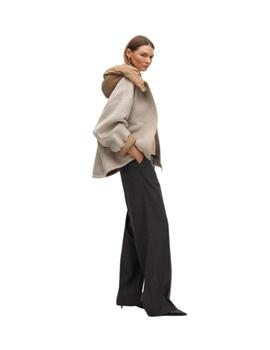 Lola Casademunt Abrigo Corto Bimateria Beige