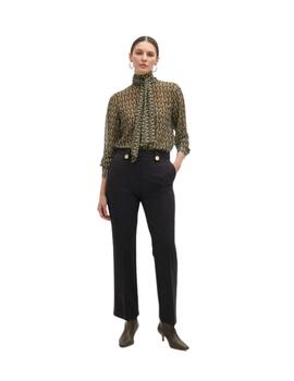 Lola Casademunt Camisa Logotipada con Lazada Verde