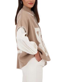Monari Chaqueta Reversible Blanco y beige