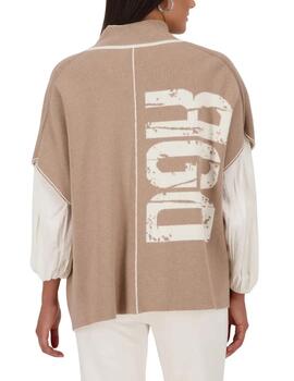 Monari Chaqueta Reversible Blanco y beige