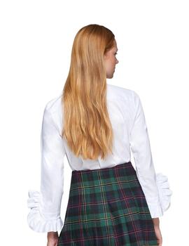 Vilagallo Camisa Volantes XL Blanco Strech