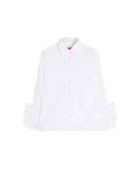 Vilagallo Camisa Volantes XL Blanco Strech