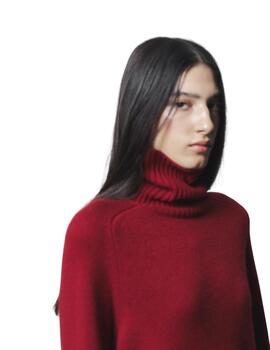 Ecoalf Jersey Punto Caqui Rojo Crimson