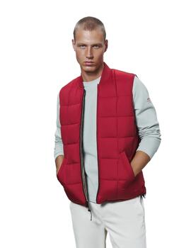 Ecoalf Chaleco Lister Vest Reversible beige y rojo