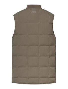 Ecoalf Chaleco Lister Vest Reversible beige y rojo