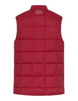 Ecoalf Chaleco Lister Vest Reversible beige y rojo