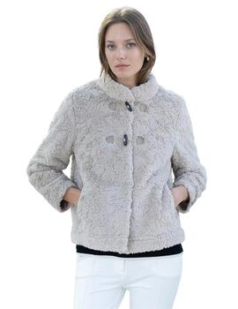 Hongo Chaqueta de pelo Arena