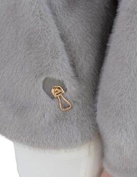 Hongo Chaqueta Visón Gris