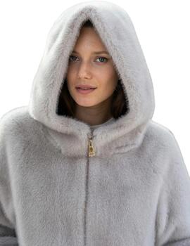 Hongo Chaqueta Visón Gris