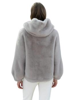Hongo Chaqueta Visón Gris