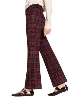 Cambio Pantalón Francoise Cropped Burgundy Blue Br