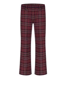 Cambio Pantalón Francoise Cropped Burgundy Blue Br