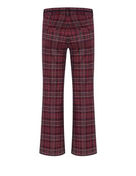 Cambio Pantalón Francoise Cropped Burgundy Blue Br