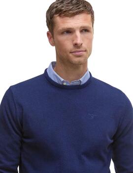Barbour Jersey Azul marino cuello redondo