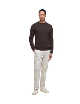 Barbour Jersey Marrón cuello redondo
