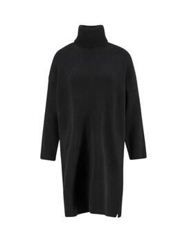 Barbour Vestido corto Rib Stitch Negro