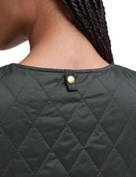 Barbour Chaleco My Barbour Reversible Verde y rosa