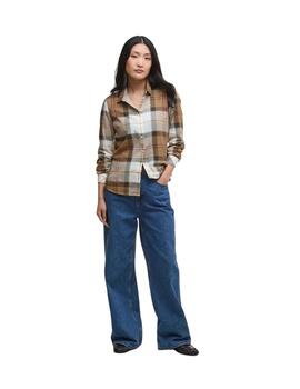 Barbour Camisa Bredon Check Marrón