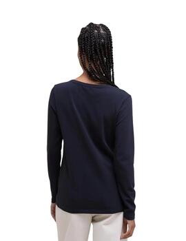 Barbour Camiseta Lossie Azul marino pájaro