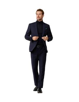 Hackett Pantalón de traje de lana Azul marino