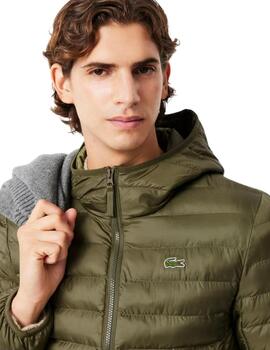 Lacoste Chaqueta acolchada hidrófuga Verde