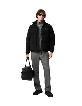 Lacoste Chaqueta acolchada con capucha Negra