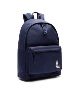 Mochila Lacoste Lona Azul Marino