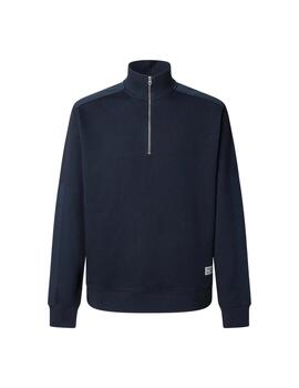 Pepe Jeans Sudadera cuello alto Azul marino