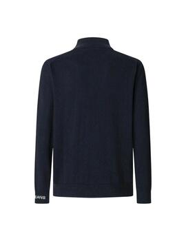 Pepe Jeans Jersey media cremallera Azul marino