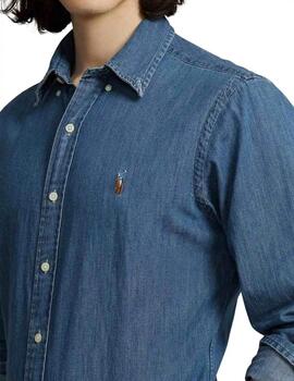 Ralph Lauren Camisa Denim vaquera Custom Fit
