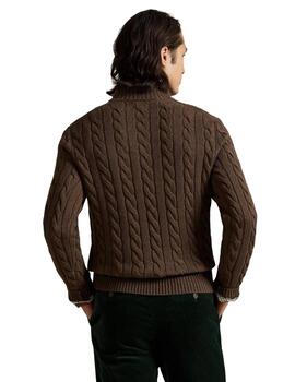 Ralph Lauren Jersey de punto de ochos Marrón
