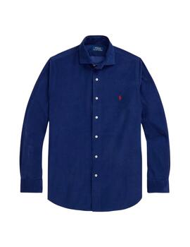 Ralph Lauren Camisa de pana Custom Fit Marino